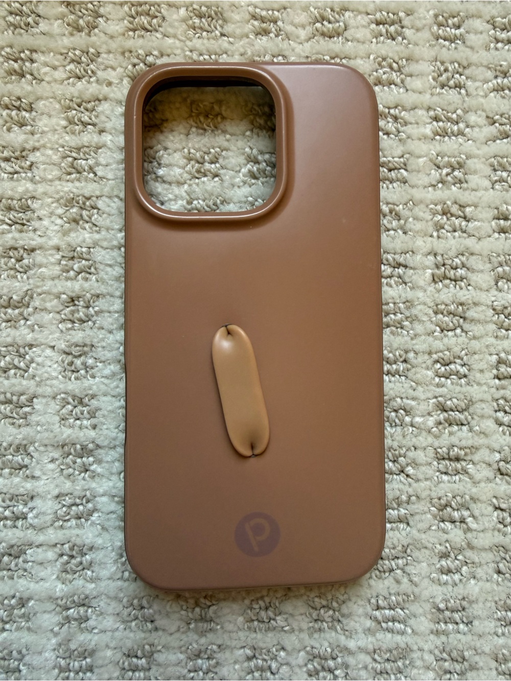 Loopy Case Brown Silicone Phone Case with Loop Grip